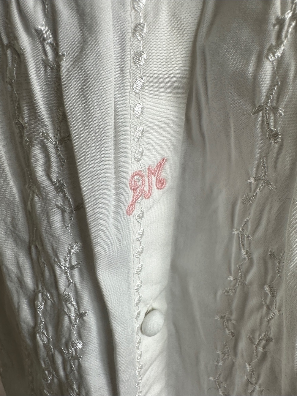 Damson Madder Cream Long-Sleeve Smock Blouse with Pink Floral Detail - Picture 5 of 11